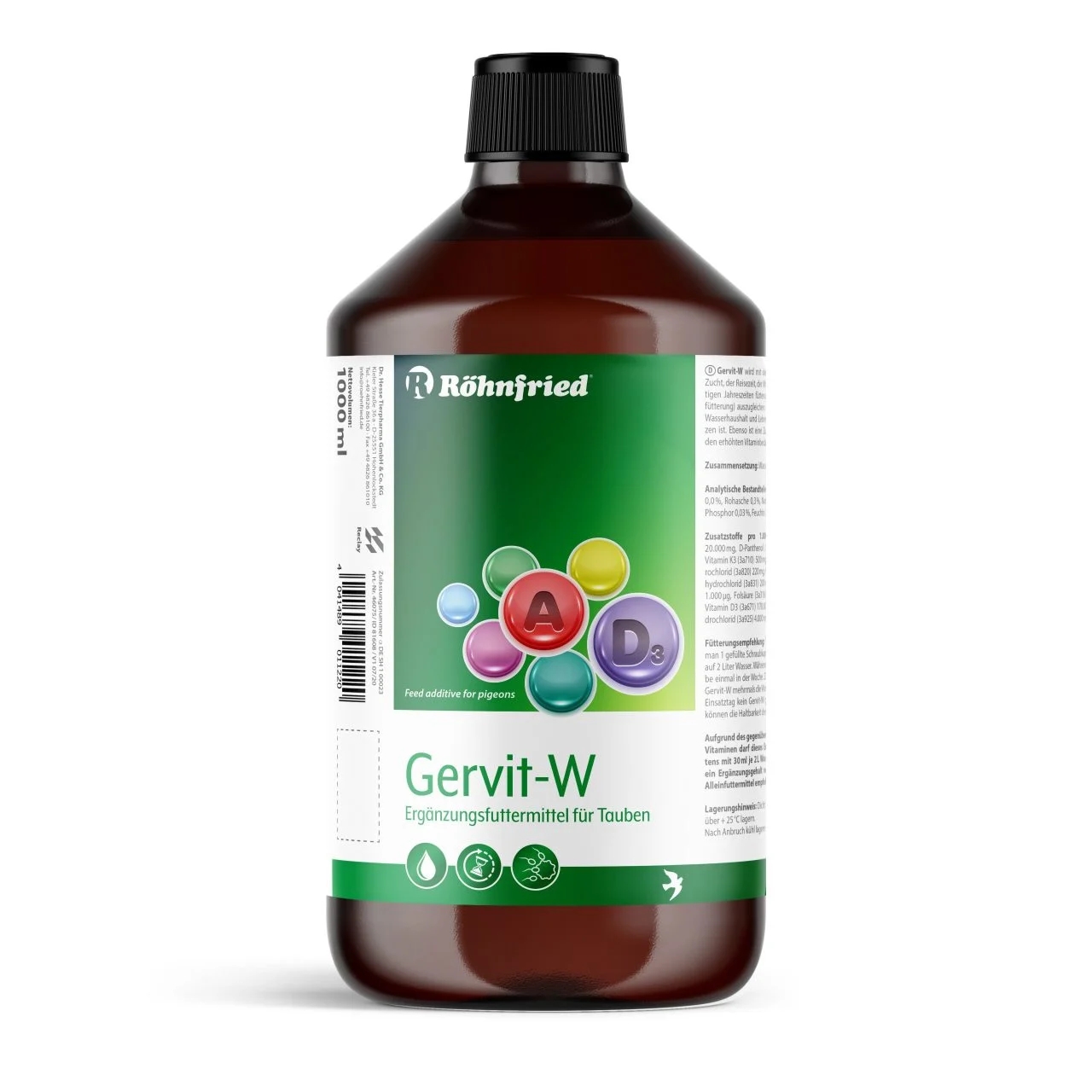 RÖHNFRİED GERVİT-W 1 LT (18 VİTAMİN)