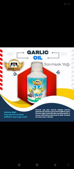 Kanatlılar için sarımsak yağı 